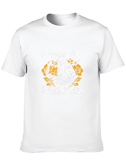 I Love My Welder Graphic T-Shirt - Black