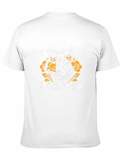 I Love My Welder Graphic T-Shirt - Black