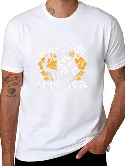 I Love My Welder Graphic T-Shirt - Black