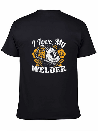 I Love My Welder Graphic T-Shirt - Black