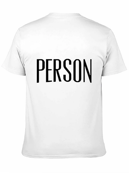PERSON Graphic Tee - Unisex Black T-Shirt