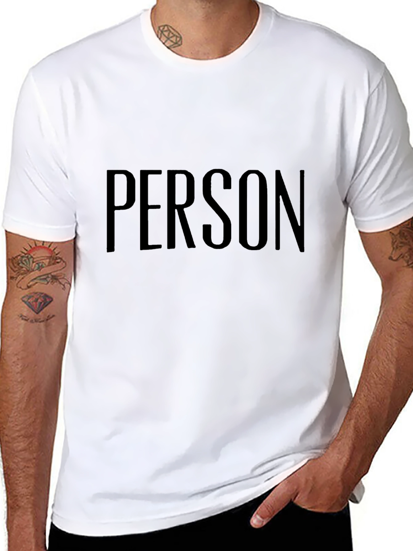 PERSON Graphic Tee - Unisex Black T-Shirt