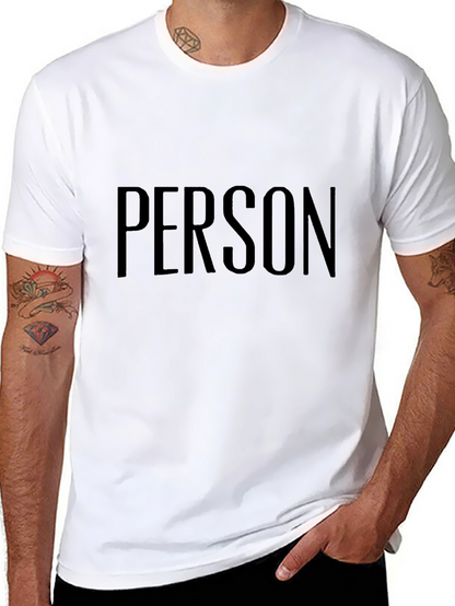 PERSON Graphic Tee - Unisex Black T-Shirt