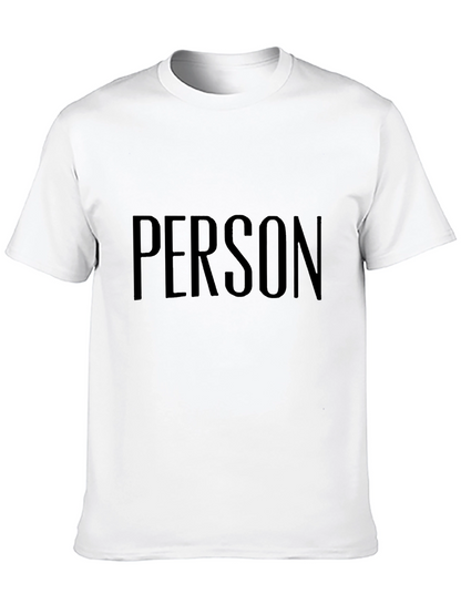 PERSON Graphic Tee - Unisex Black T-Shirt