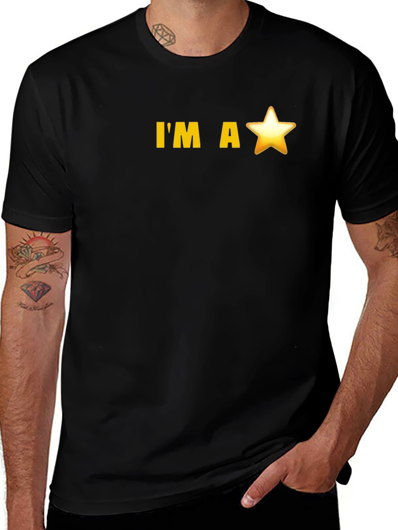 Im a Star Black Tee