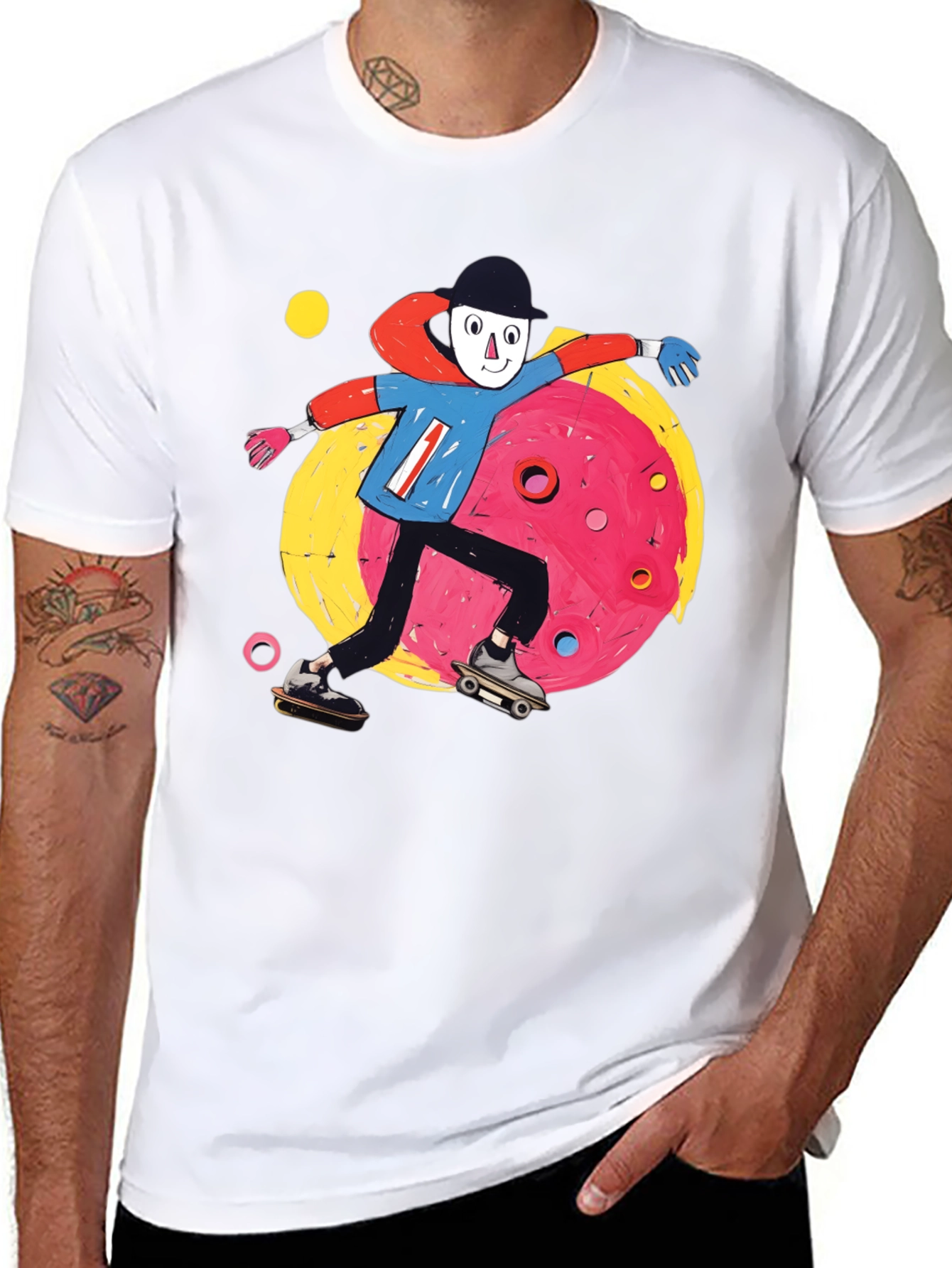 Skater T-Shirt: Funky Cartoon Design