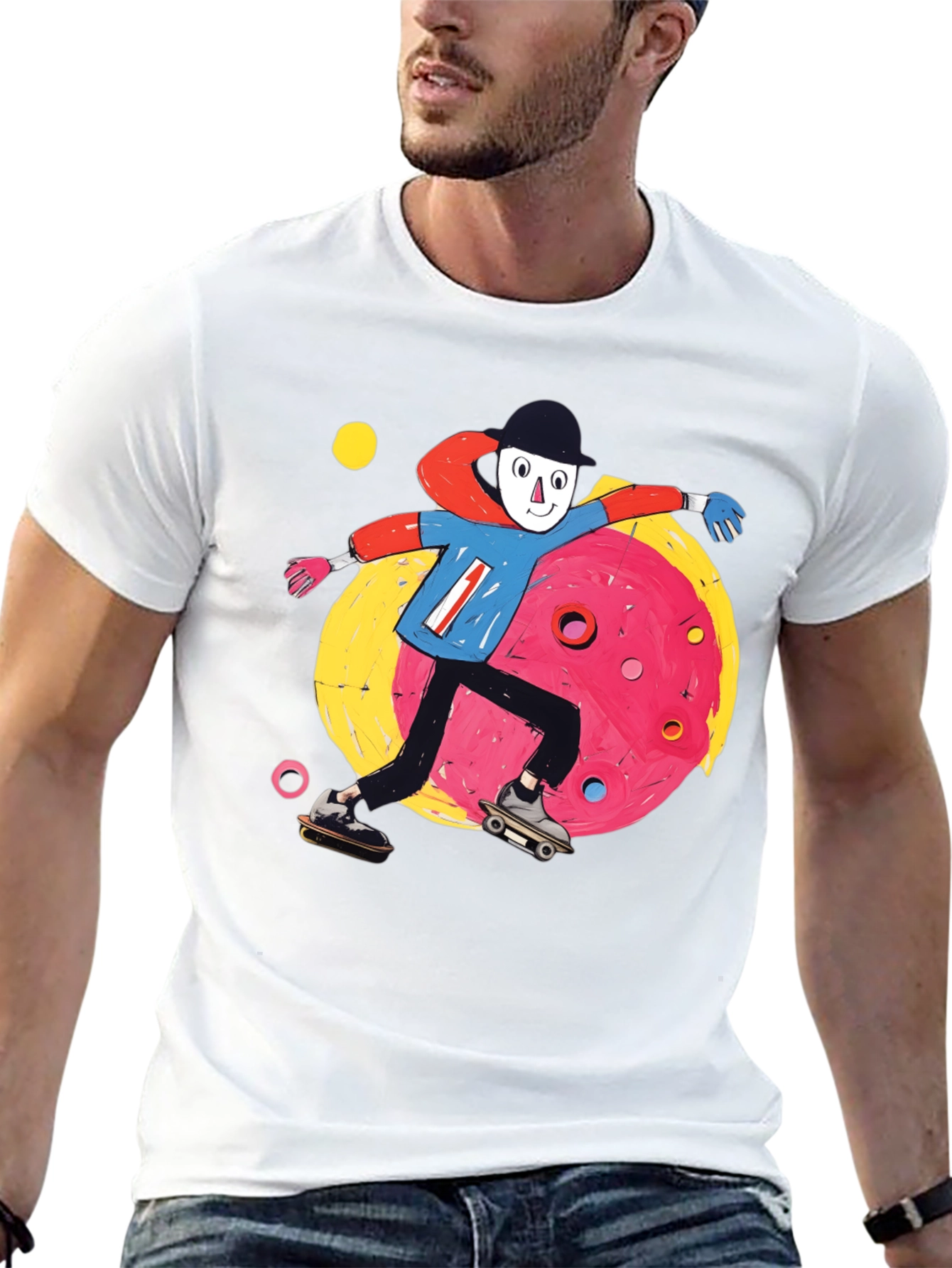 Skater T-Shirt: Funky Cartoon Design