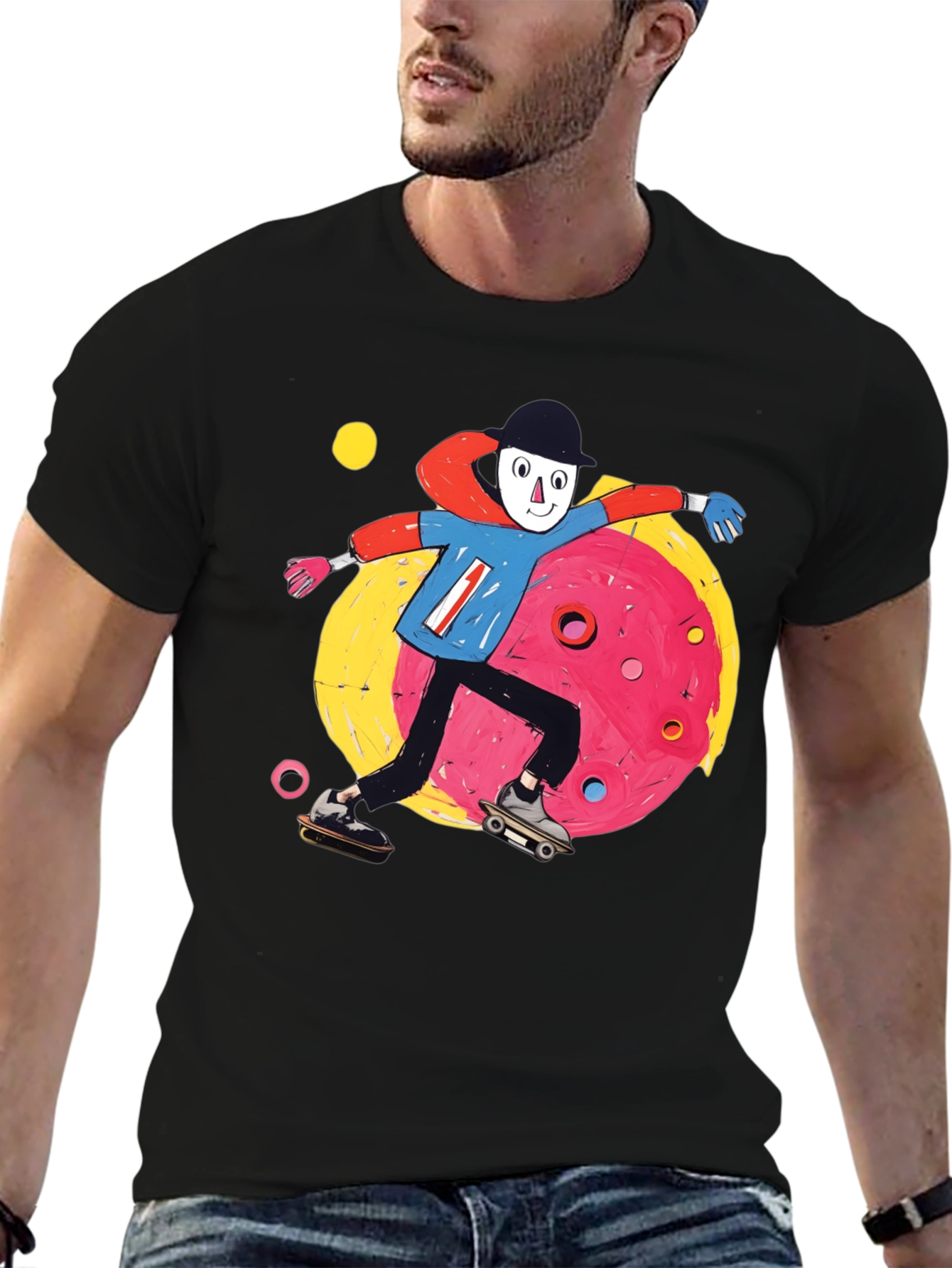 Skater T-Shirt: Funky Cartoon Design