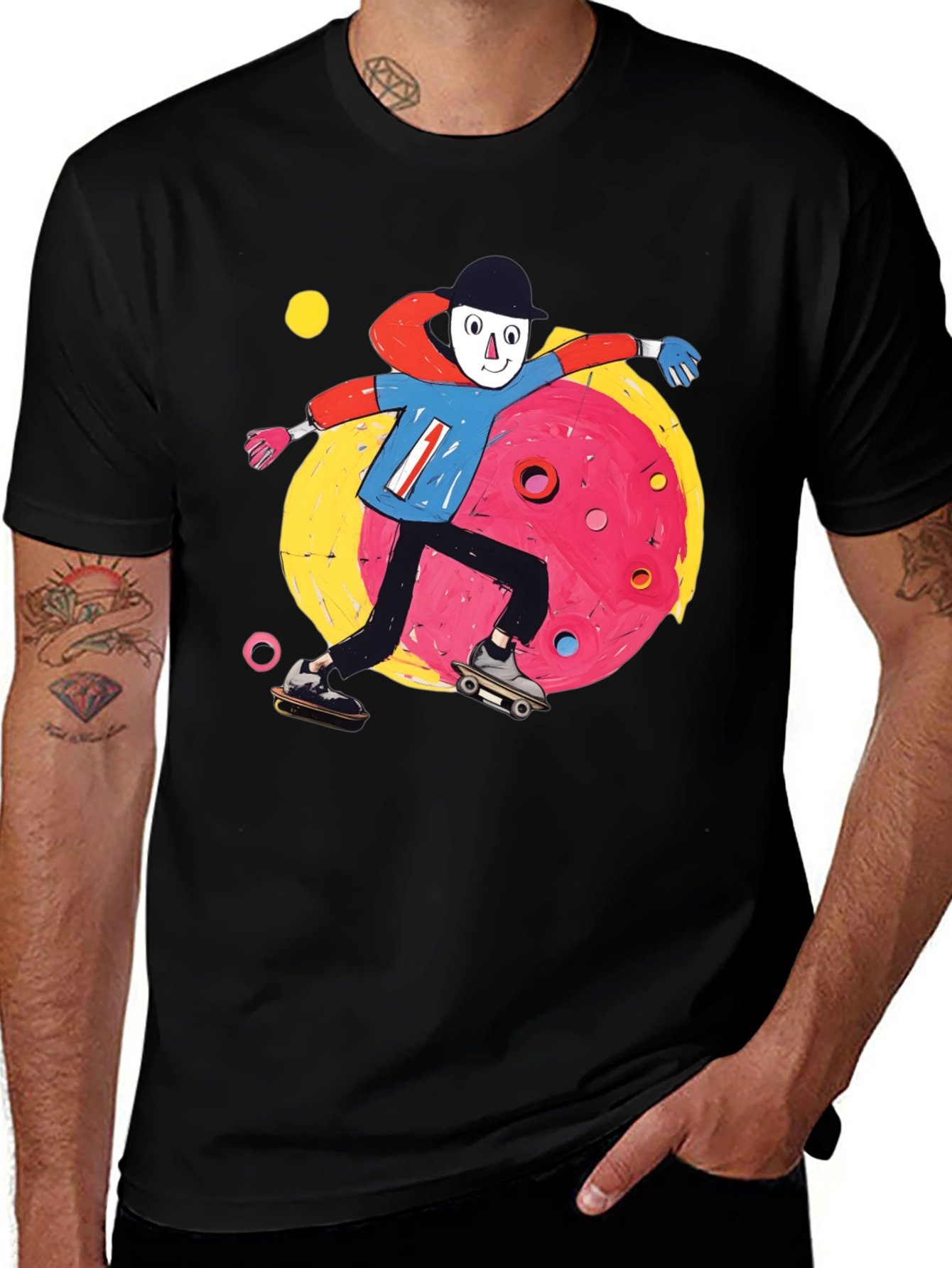 Skater T-Shirt: Funky Cartoon Design