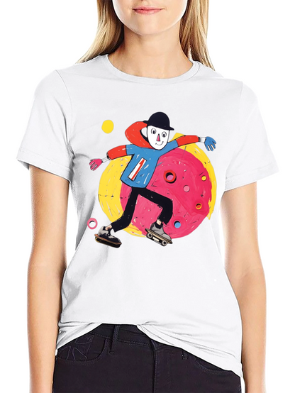 Skater T-Shirt: Funky Cartoon Design