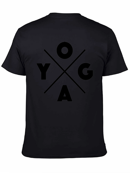 Yoga Graphic T-Shirt - Black Cotton Tee
