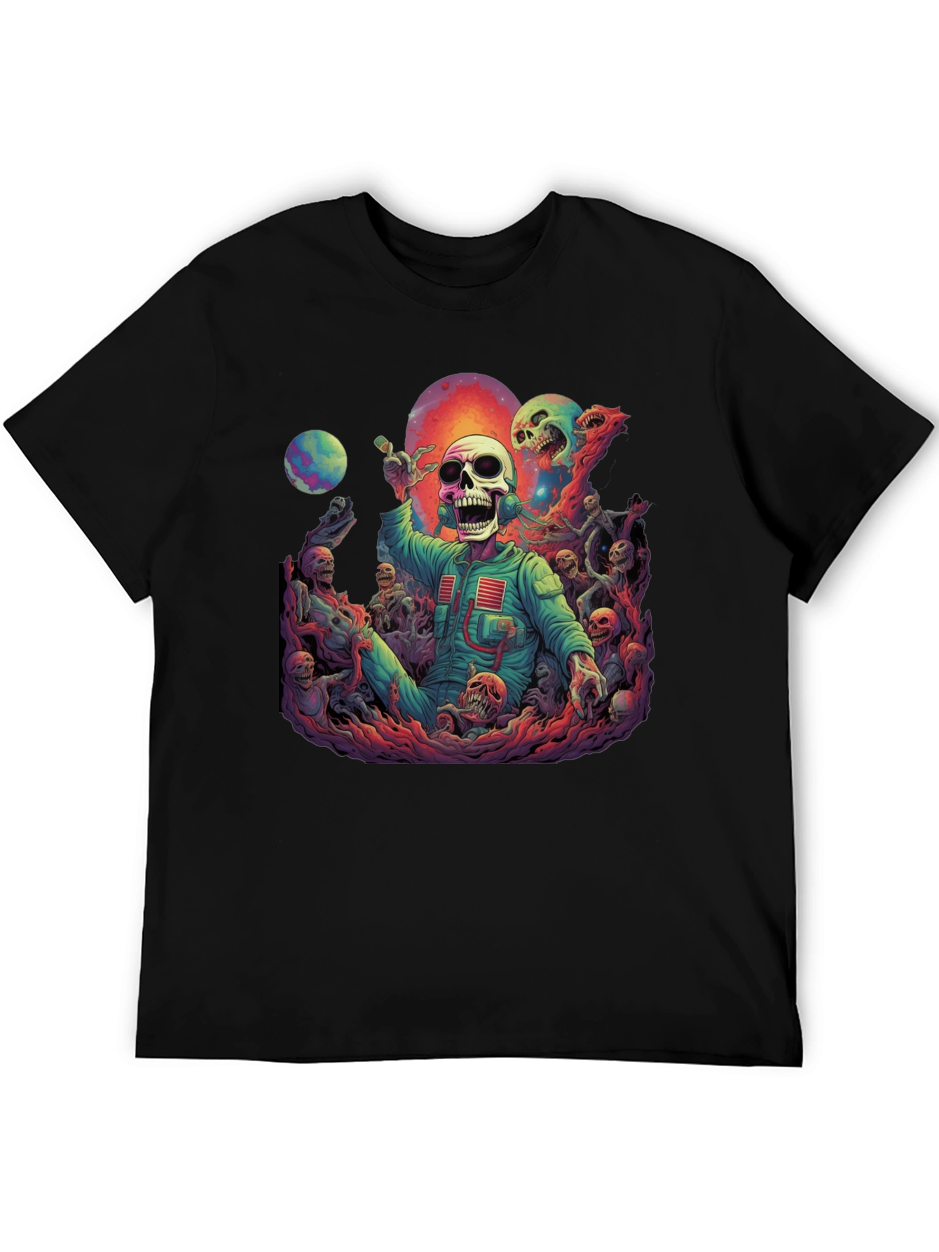 Cosmic Horror Skeleton Graphic Tee