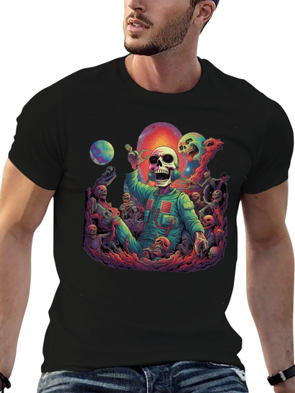 Cosmic Horror Skeleton Graphic Tee