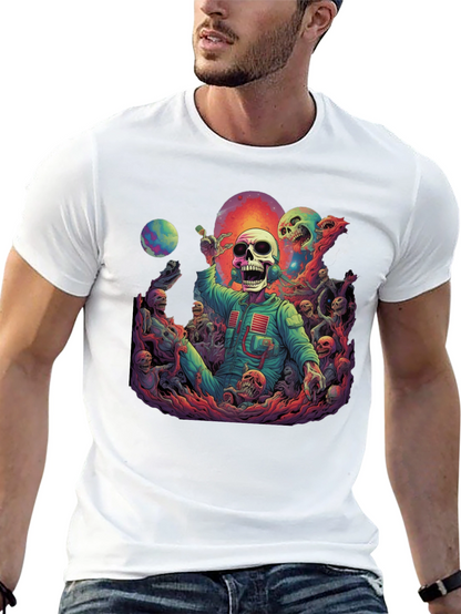 Cosmic Horror Skeleton Graphic Tee
