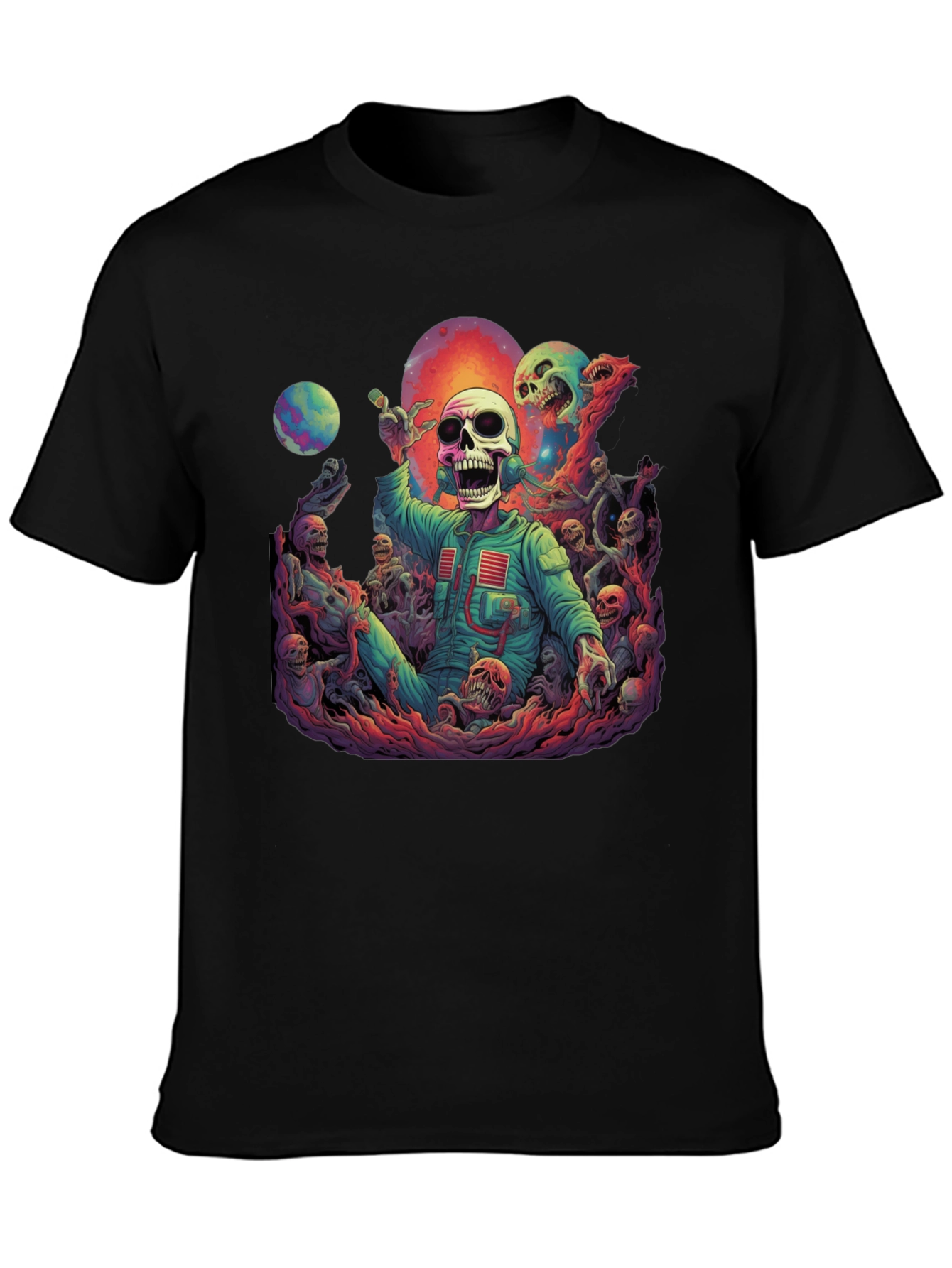 Cosmic Horror Skeleton Graphic Tee