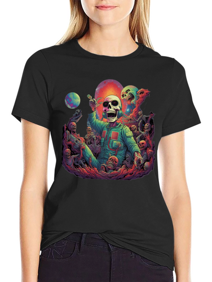 Cosmic Horror Skeleton Graphic Tee