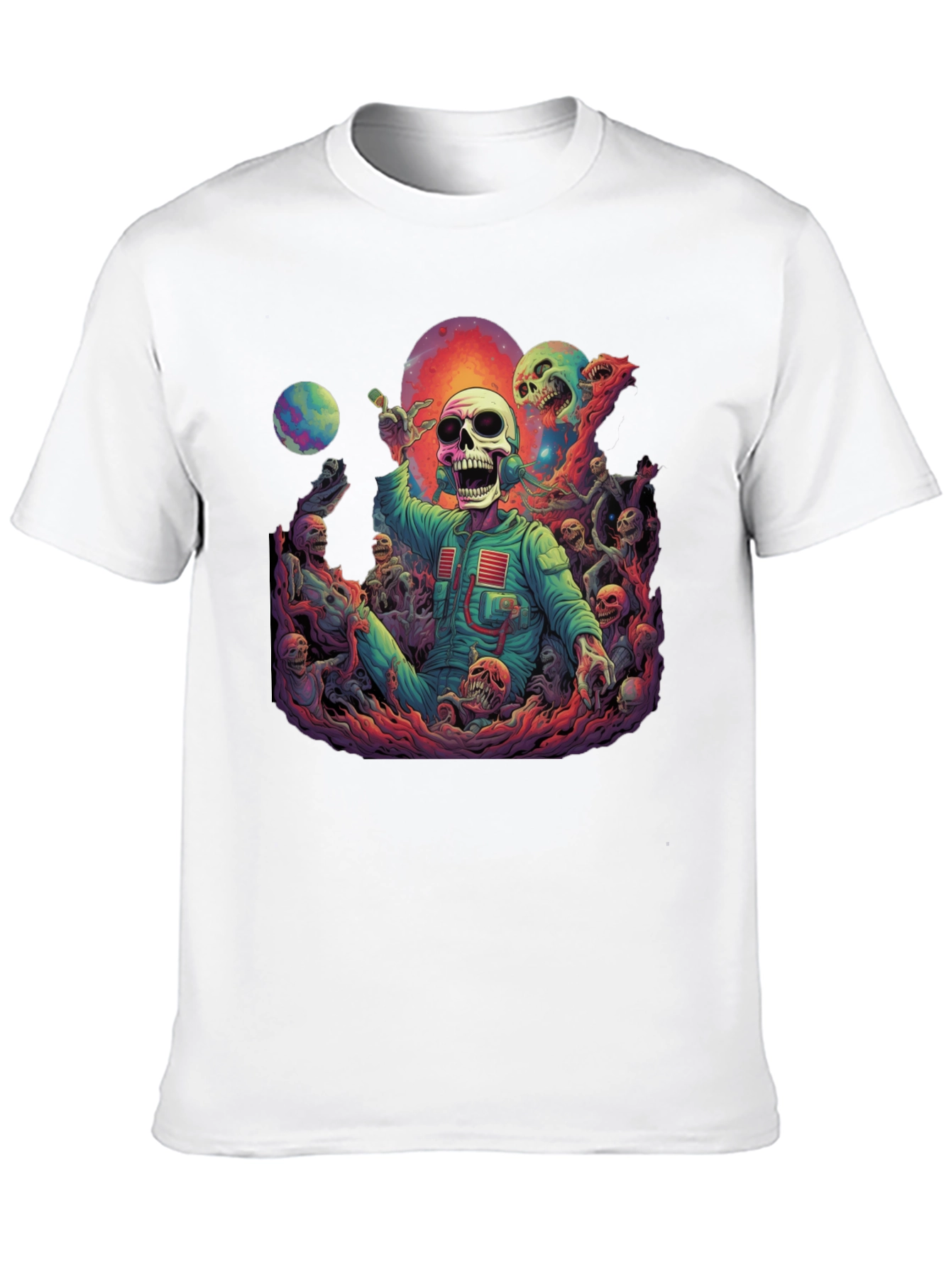 Cosmic Horror Skeleton Graphic Tee