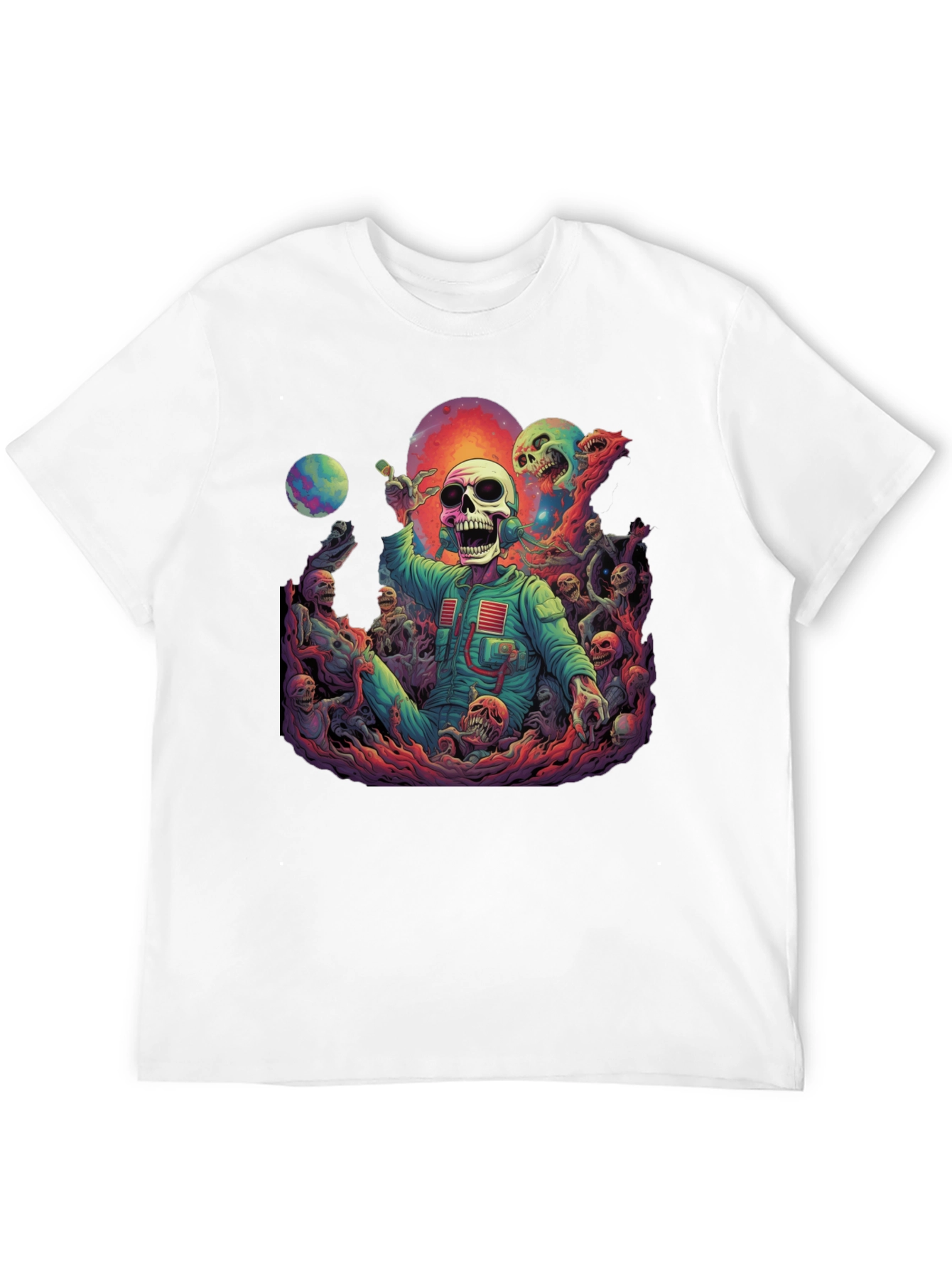 Cosmic Horror Skeleton Graphic Tee