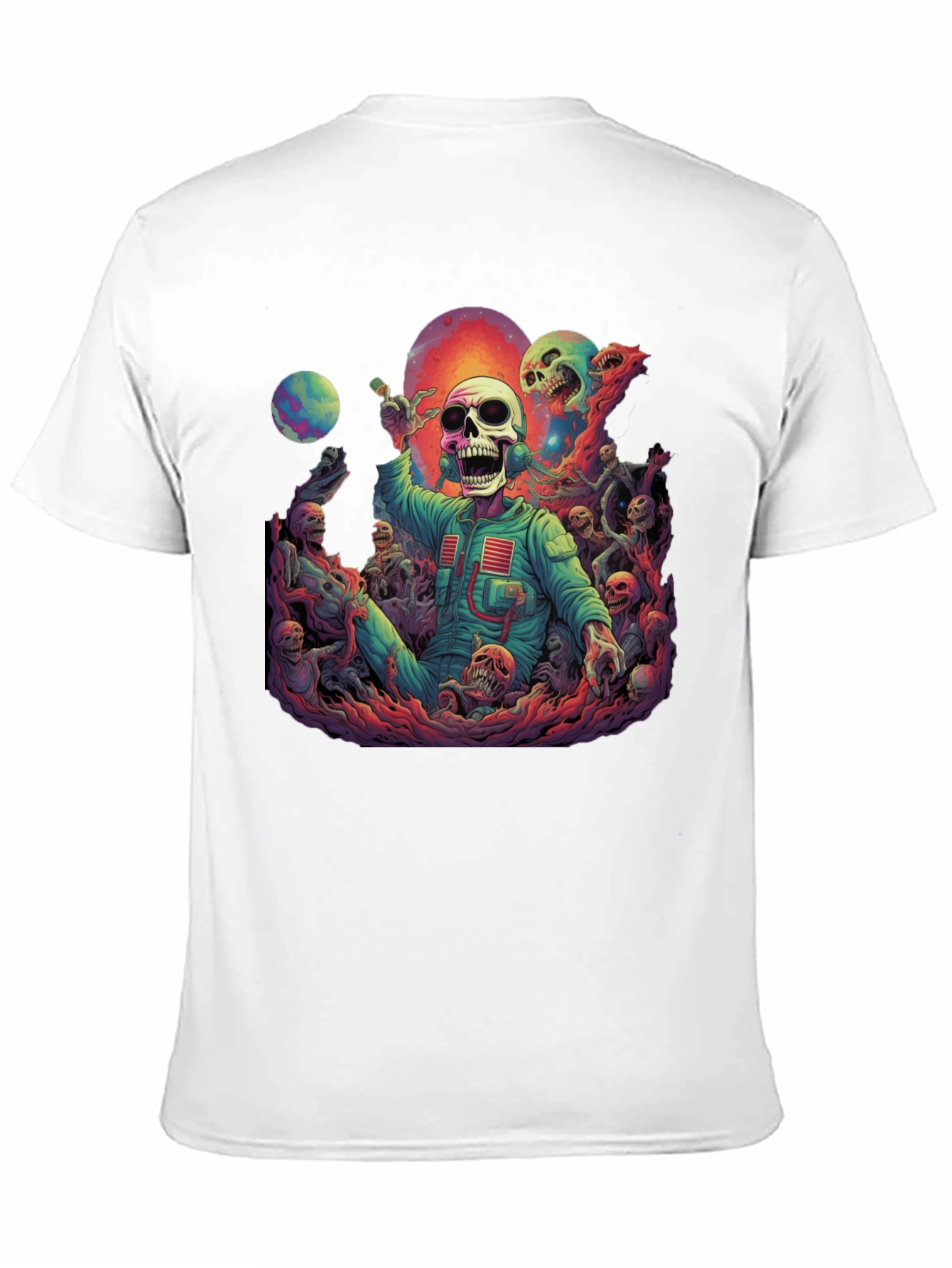 Cosmic Horror Skeleton Graphic Tee