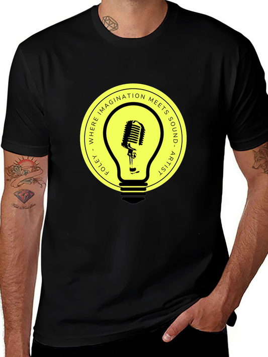 Foley Artist Microphone Lightbulb Graphic Tee