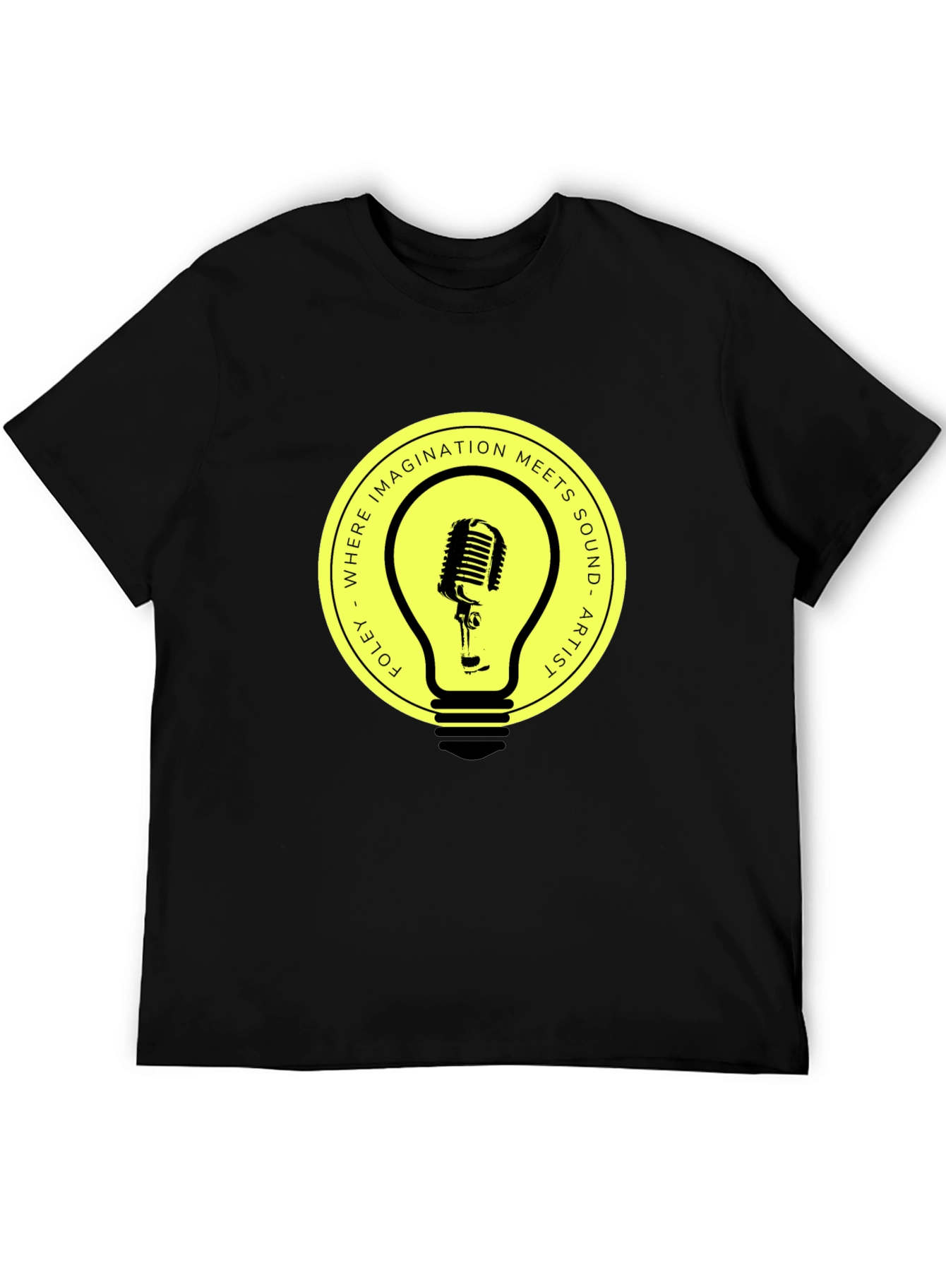 Foley Artist Microphone Lightbulb Graphic Tee