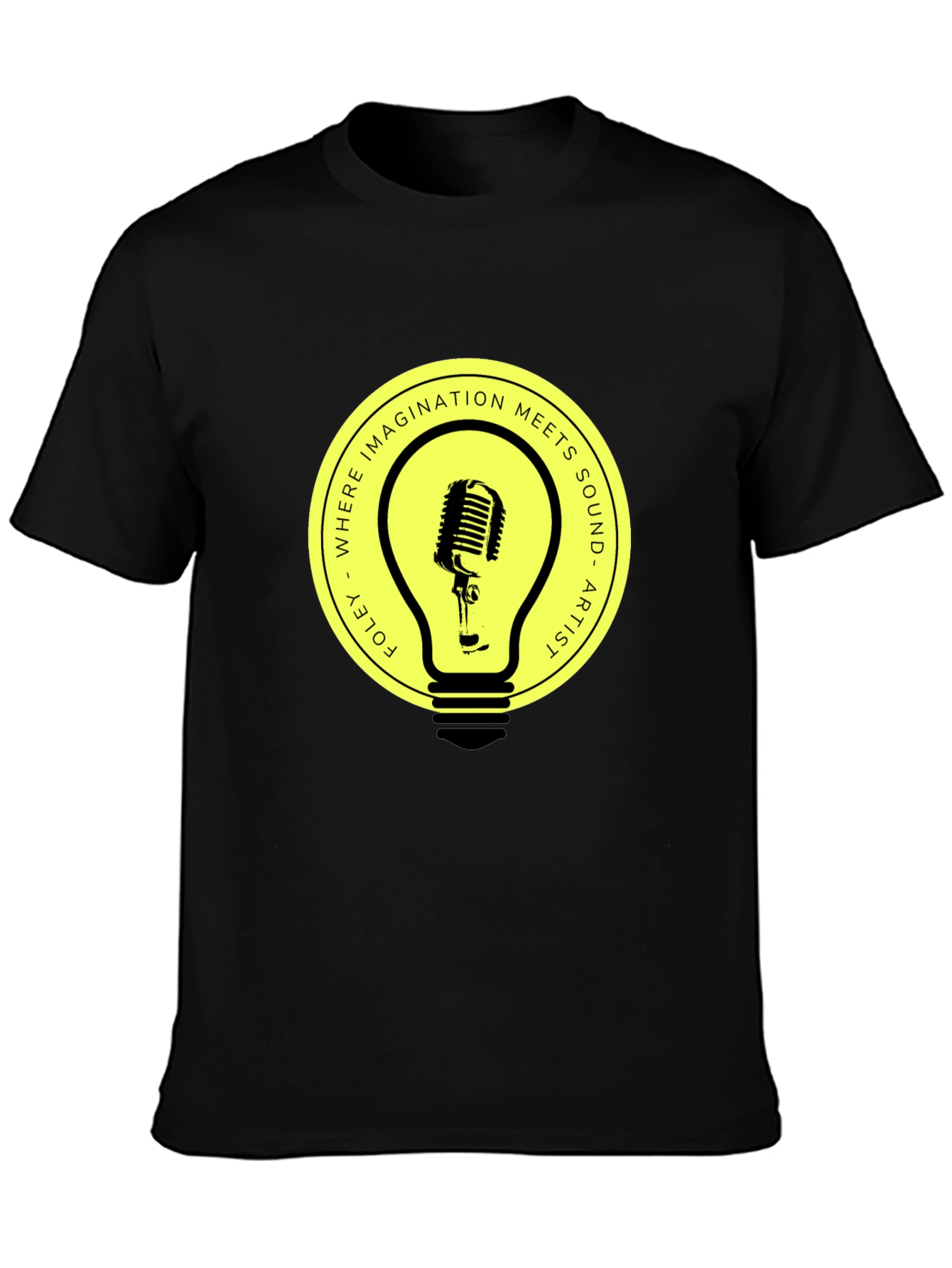 Foley Artist Microphone Lightbulb Graphic Tee