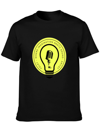 Foley Artist Microphone Lightbulb Graphic Tee