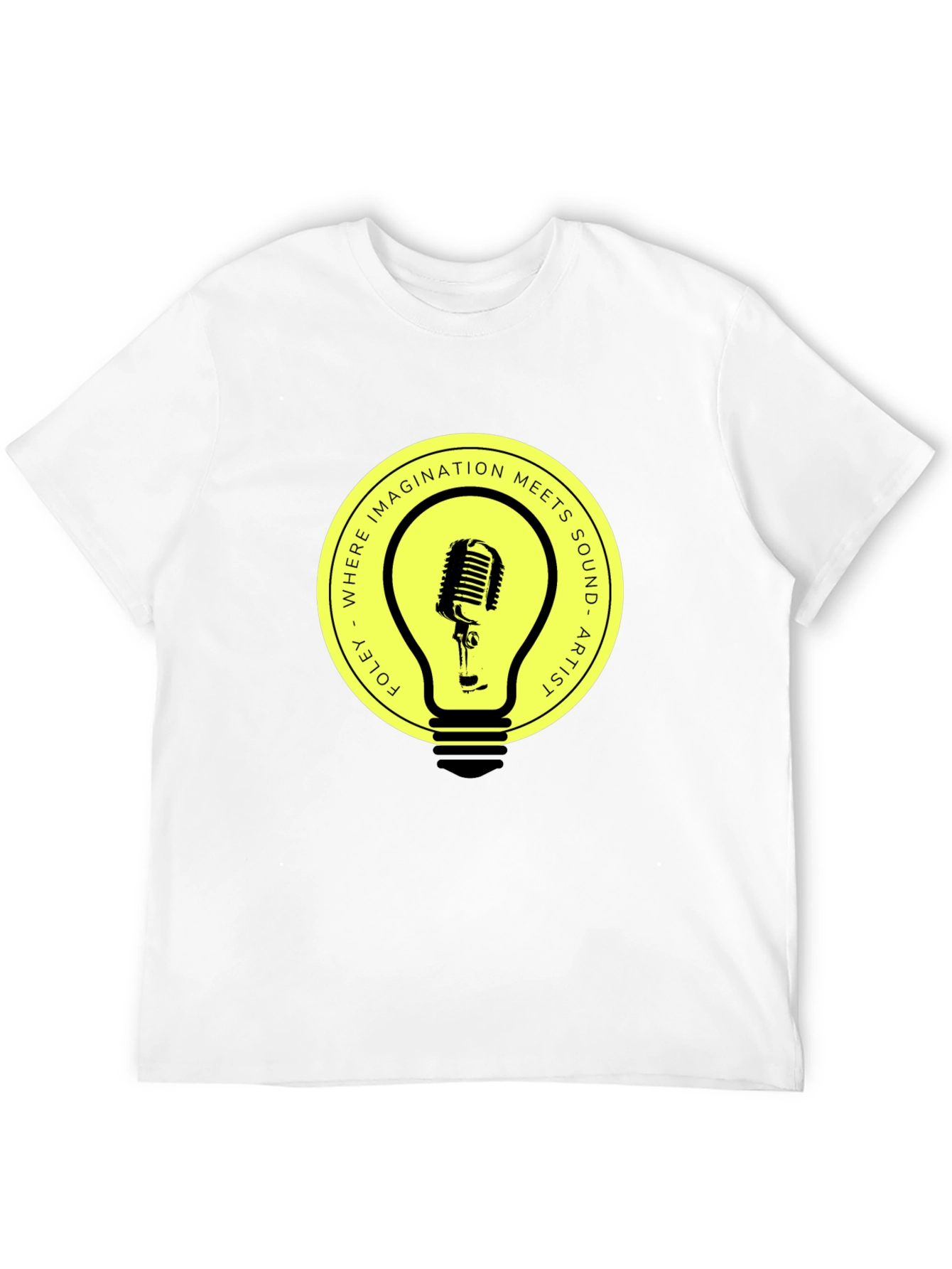 Foley Artist Microphone Lightbulb Graphic Tee