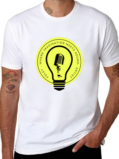 Foley Artist Microphone Lightbulb Graphic Tee