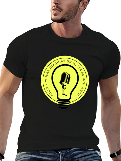 Foley Artist Microphone Lightbulb Graphic Tee
