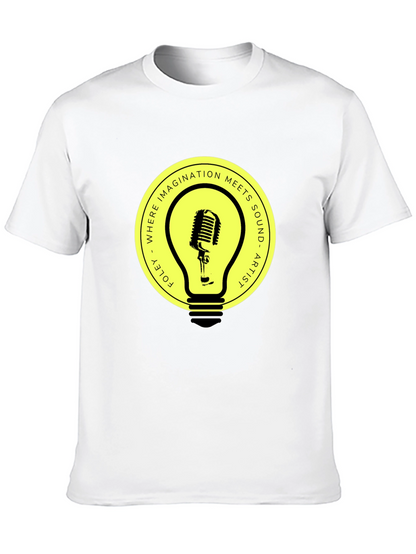 Foley Artist Microphone Lightbulb Graphic Tee