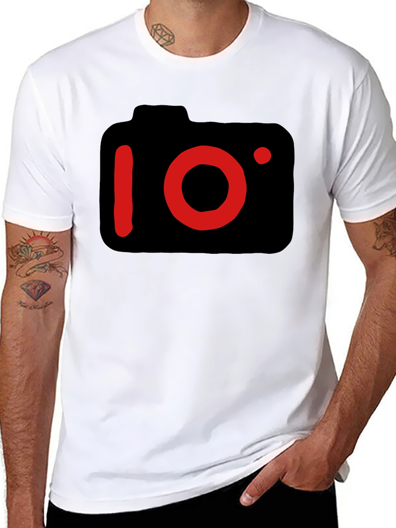 Camera Graphic Black T-Shirt