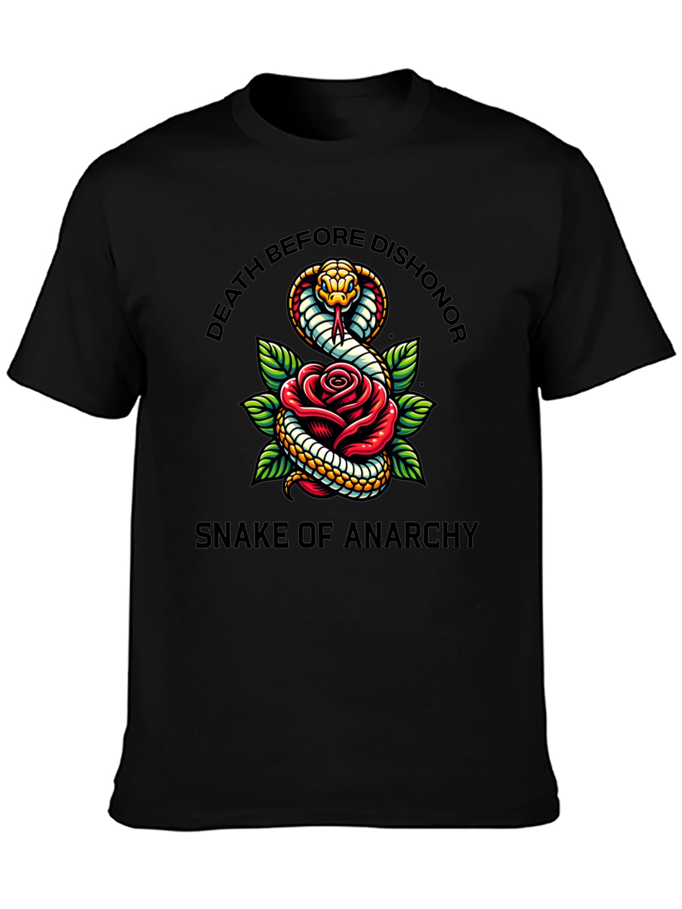 Death Before Dishonor Snake of Anarchy T-Shirt