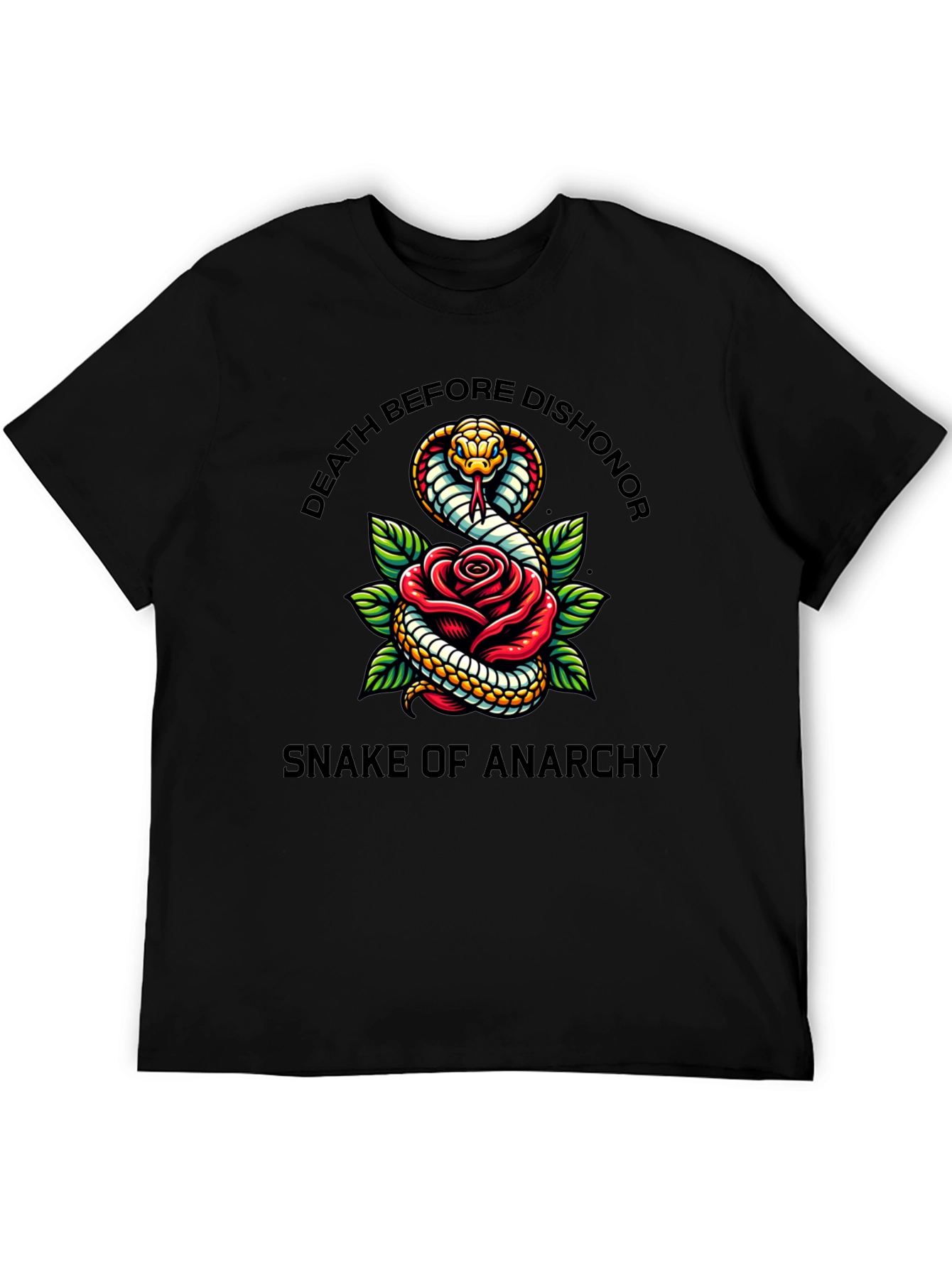 Death Before Dishonor Snake of Anarchy T-Shirt