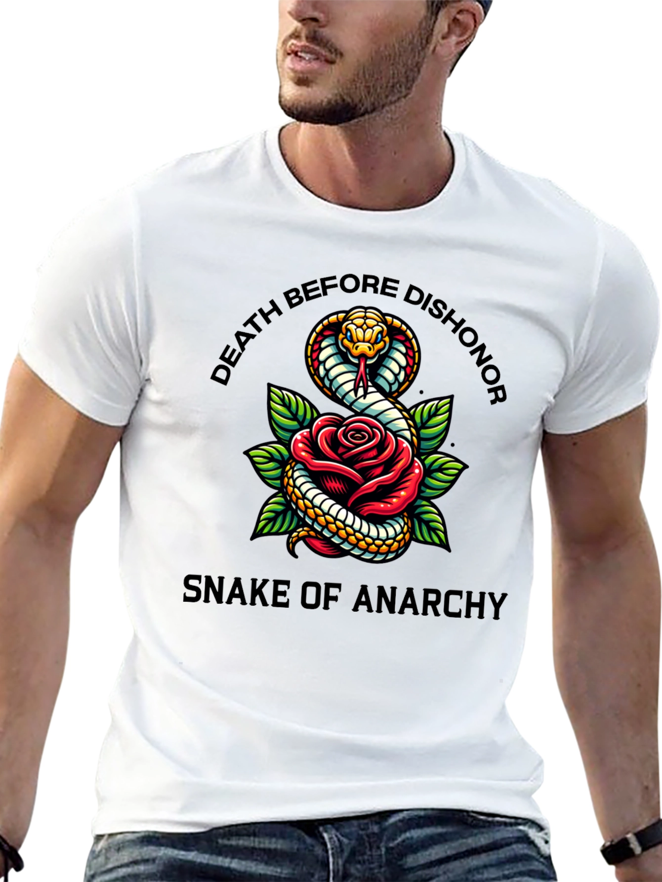 Death Before Dishonor Snake of Anarchy T-Shirt