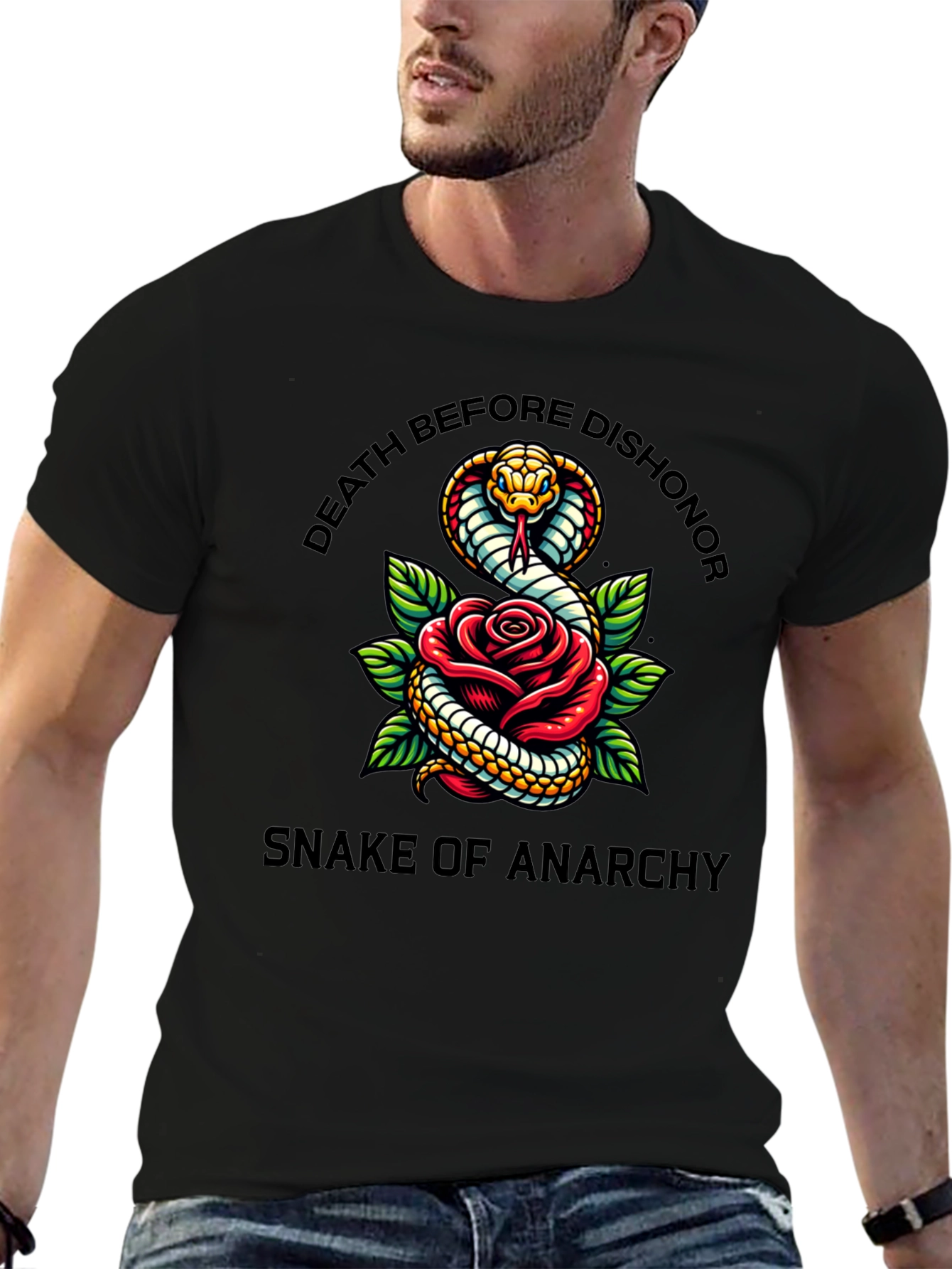 Death Before Dishonor Snake of Anarchy T-Shirt