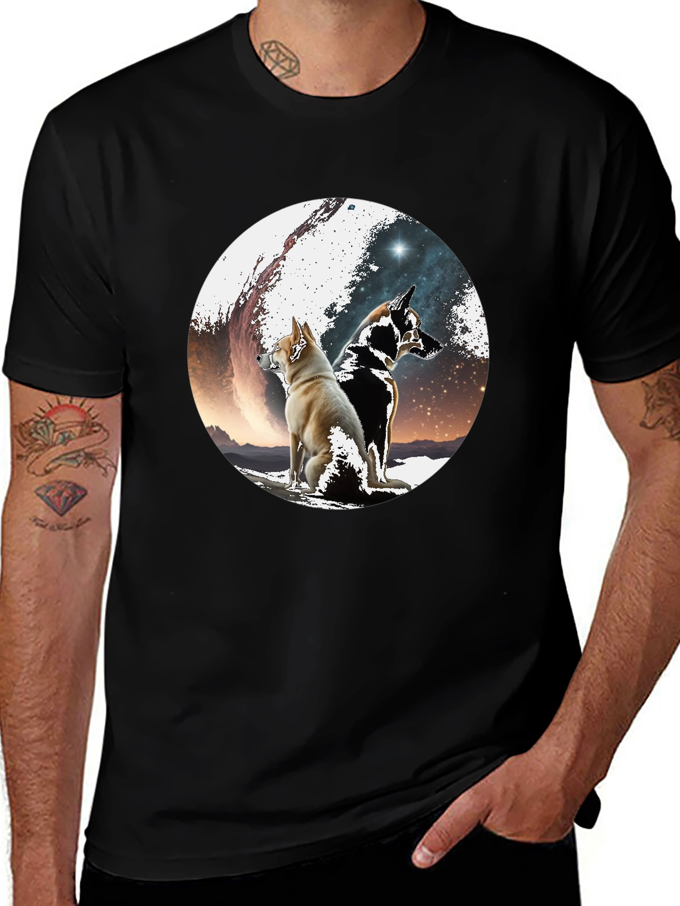 Dog Galaxy T-Shirt - Unique Graphic Tee