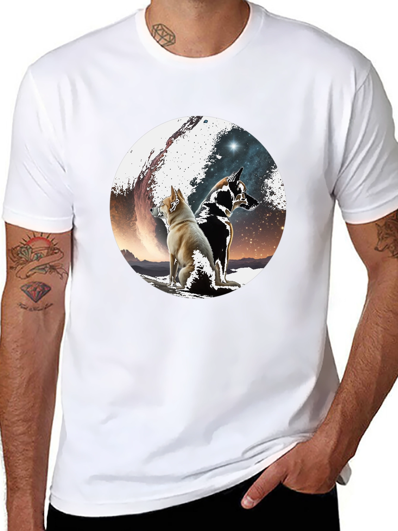 Dog Galaxy T-Shirt - Unique Graphic Tee