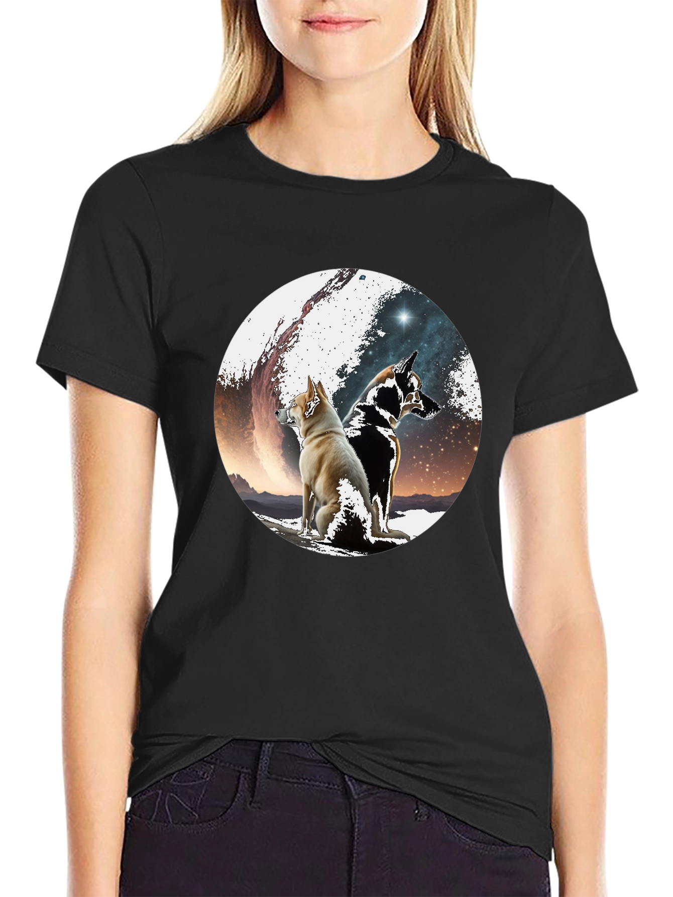 Dog Galaxy T-Shirt - Unique Graphic Tee