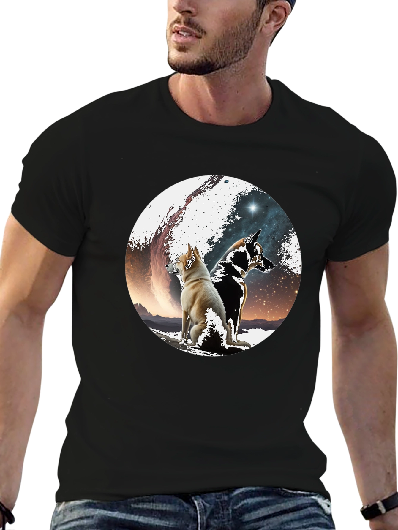 Dog Galaxy T-Shirt - Unique Graphic Tee