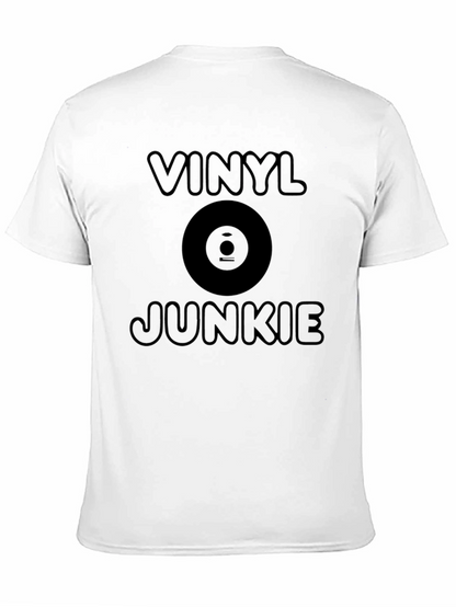 Vinyl Junkie T-Shirt - Black Graphic Tee