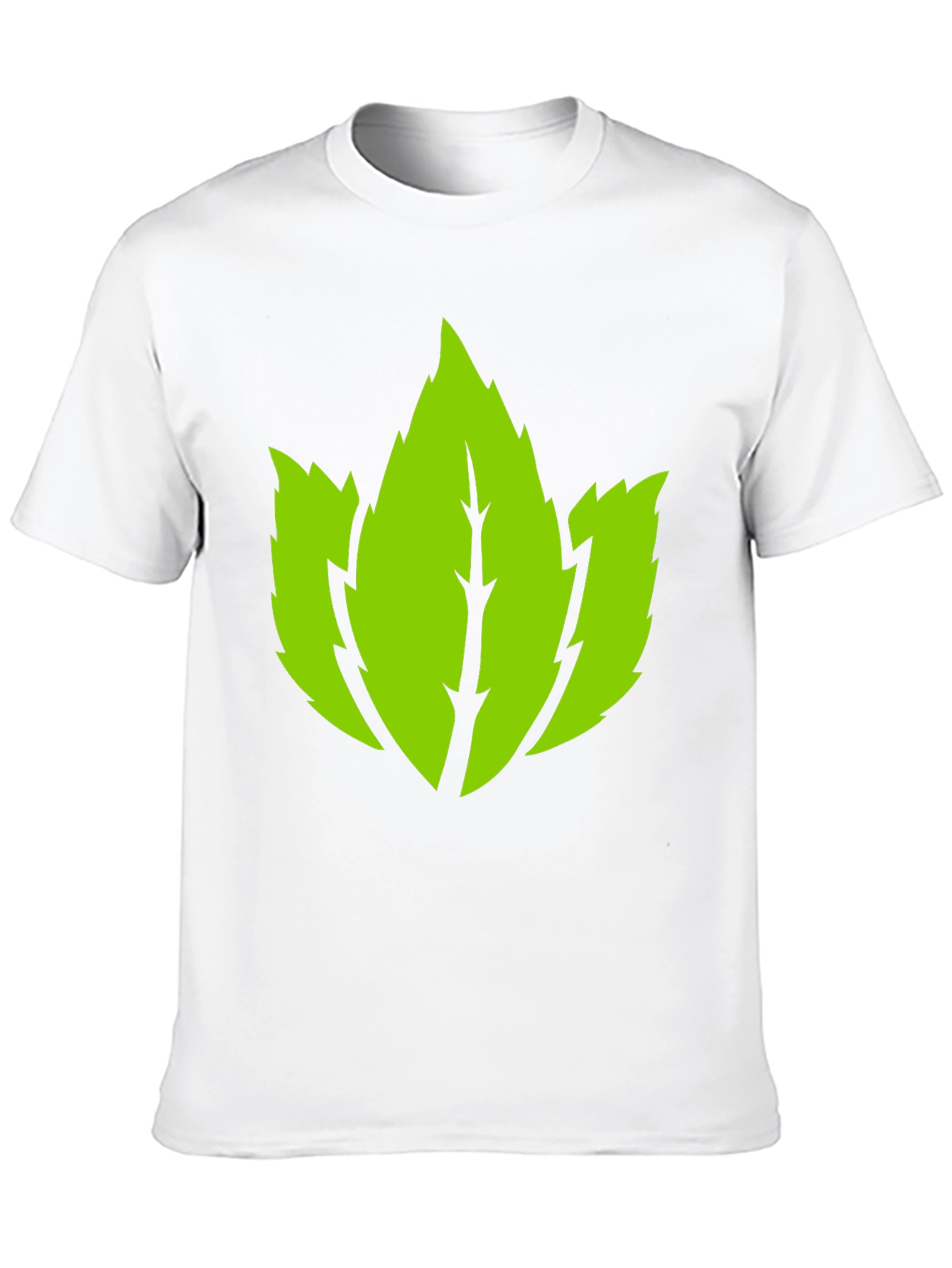 Leaf Graphic Black T-Shirt