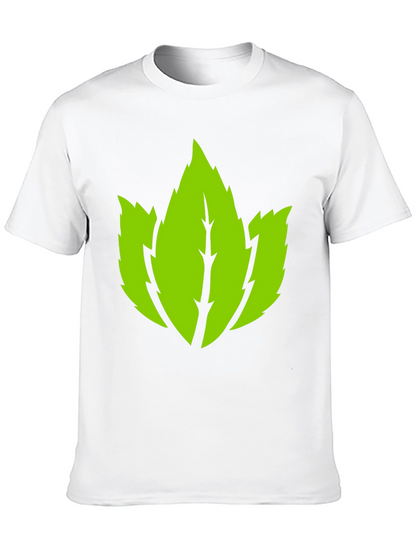 Leaf Graphic Black T-Shirt