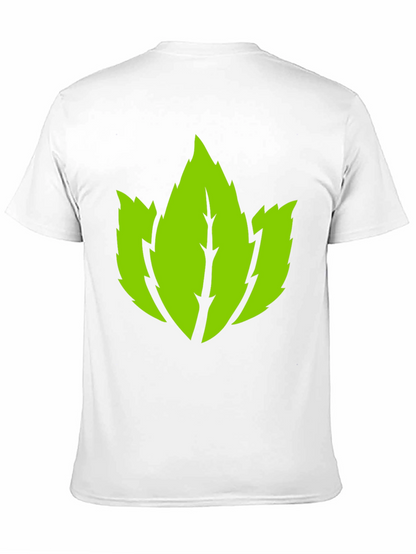 Leaf Graphic Black T-Shirt