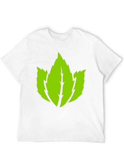 Leaf Graphic Black T-Shirt