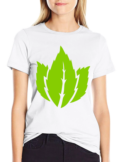Leaf Graphic Black T-Shirt