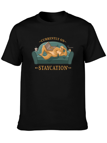 Staycation Mode Sloth T-Shirt