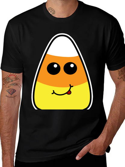 Candy Corn Face Halloween T-Shirt