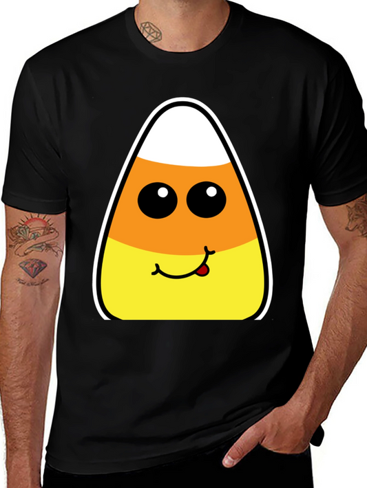 Candy Corn Face Halloween T-Shirt