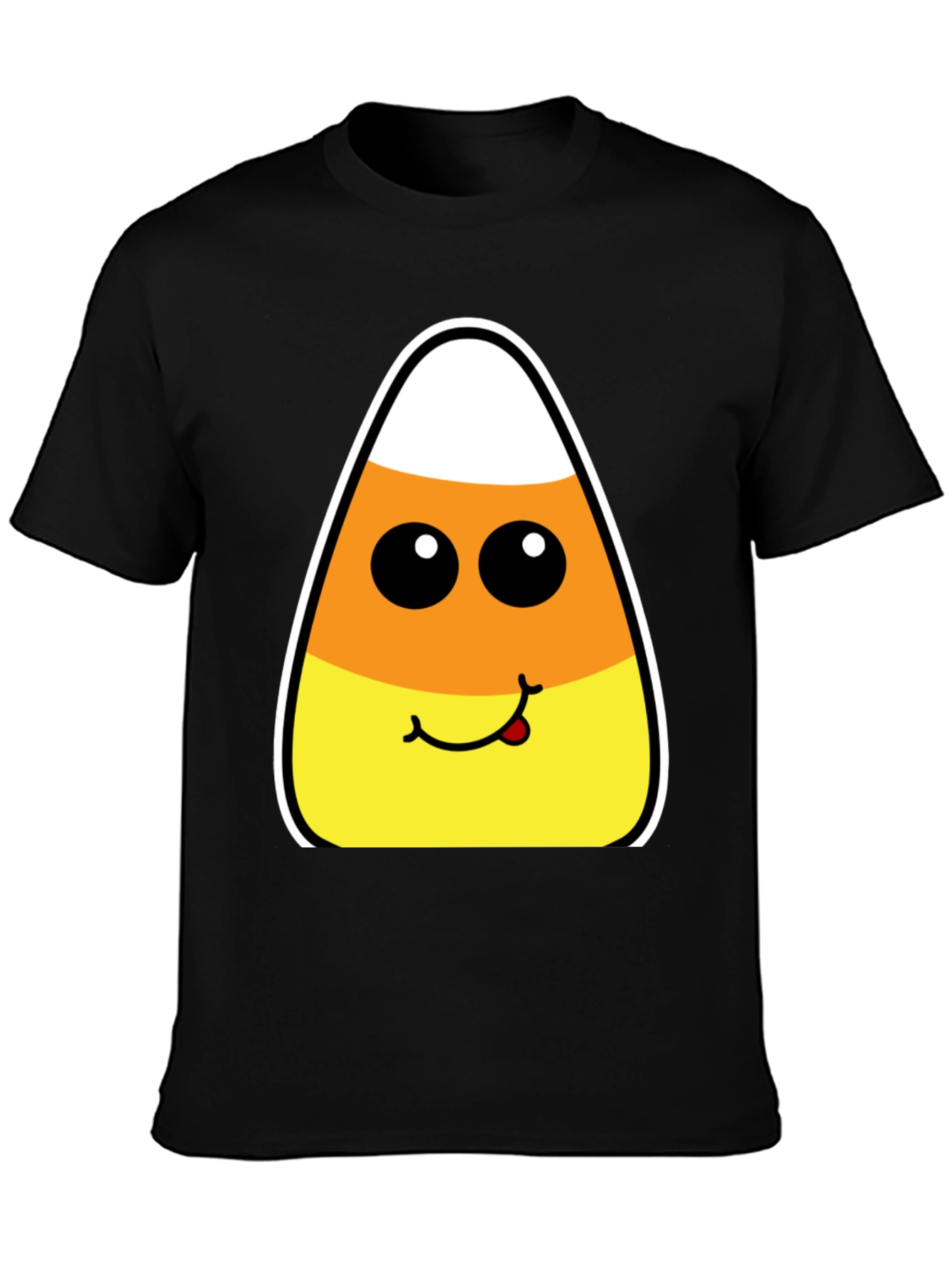 Candy Corn Face Halloween T-Shirt